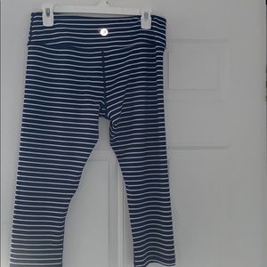 Striped Capri Leggings